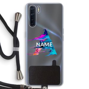 Abstract Spectrum: Oppo A91 Transparant Hoesje met koord