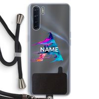 Abstract Spectrum: Oppo A91 Transparant Hoesje met koord