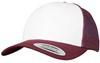 Flexfit FX6606CF Retro Trucker Colored Front - Maroon/White/Maroon - One Size