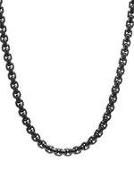 David Yurman collier Chain 7.3 mm en acier inoxydable et argent - thumbnail