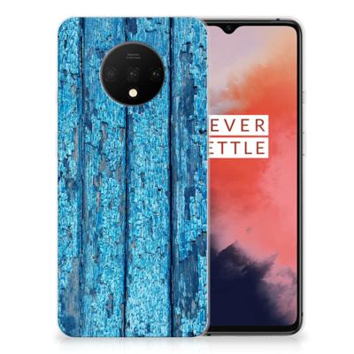 OnePlus 7T | Bumper Hoesje | Wood Blue
