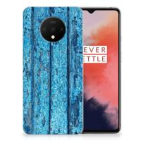 OnePlus 7T | Bumper Hoesje | Wood Blue