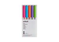 Cricut Explore/Maker Extra Fine Point 5-Pack Brights Stiftset Pink, Blauw, Oranje, Violet, Linde-groen