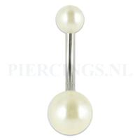 Navelpiercing parelmoer
