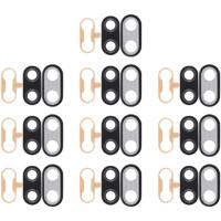 10 stuks terug Bezel van de Camera met Lens omslag & lijm voor Huawei Nova 3i(Black)