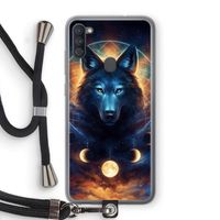 Wolf Dreamcatcher: Samsung Galaxy A11 Transparant Hoesje met koord