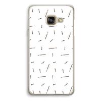 Hipster stripes: Samsung A3 (2017) Transparant Hoesje