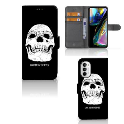 Telefoonhoesje met Naam Motorola Moto G52 | Moto G82 Skull Eyes Telefoonhoesje met Naam Motorola Moto G52 | Moto G82 Skull Eyes