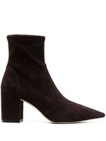 Stuart Weitzman bottines Stuart 75 mm en daim - Marron