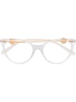 Versace Eyewear lunettes de soleil oversize à logo - Tons neutres