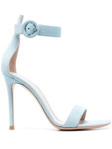 Gianvito Rossi sandales en daim à talon 110 mm - Bleu