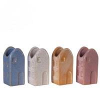 Ideas 4 Seasons Bloemenvaas huisje valarta m 4x4x9cm