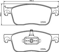 Brake Pad Set, Disc Brake 8db 8DB355031541