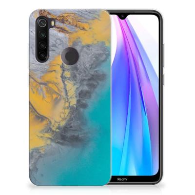 Xiaomi Redmi Note 8T | TPU | Siliconen hoesje | Marble Blue Gold