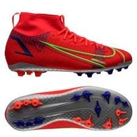 Nike Mercurial Superfly 8 Academy AG Spectrum - Rood/Zilver Kinderen Nike Mercurial Superfly 8 Academy AG Spectrum - Rood/Zilver Kinderen