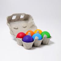 Grimm's Houten Ballen Regenboog | set van 6 houten ballen
