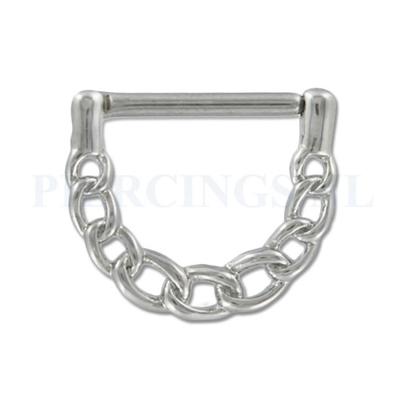 Tepelpiercing klik ketting