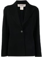 Saint Laurent Pre-Owned veste boutonnée à revers pointus - Noir - thumbnail