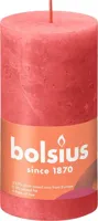 Bolsius stompkaars rustiek shine 6.8x13cm blossom pink - thumbnail
