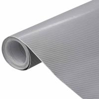 VidaXL Autofolie 4d 100x150 cm zilverkleurig