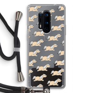 Ponys: OnePlus 8 Pro Transparant Hoesje met koord