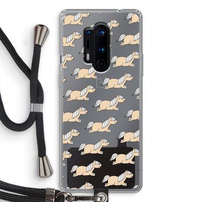 Ponys: OnePlus 8 Pro Transparant Hoesje met koord