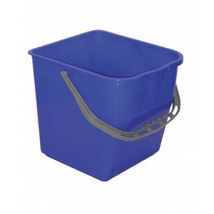 Synx Tools Emmer Blauw - Mopwagen - Schoonmaak/Schoonmaakartikelen - Werkwagen - Rolemmers - 10 Liter