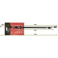 VWP bmx boven remkabel cpl. m/stelb. 475mm zwart freestyle
