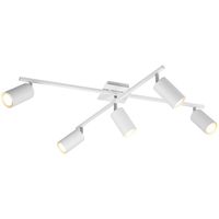 LED Plafondspot - Trion Mary - GU10 Fitting - 5-lichts - Rechthoek - Mat Wit - Aluminium - thumbnail