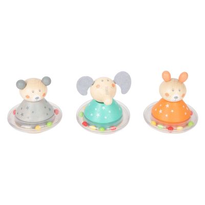 Small Foot houten tuimelaar rammelaar beer, per stuk