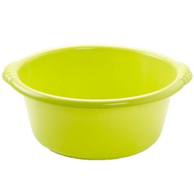 Plasticforte afwasbak teil - Set van 2x stuks - rond - 20 liter - kunststof - groen