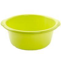 Plasticforte afwasbak teil - Set van 2x stuks - rond - 20 liter - kunststof - groen