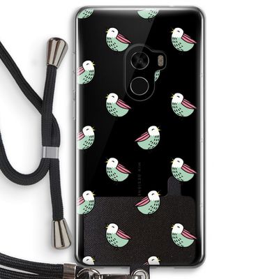 Vogeltjes: Xiaomi Mi Mix 2 Transparant Hoesje met koord