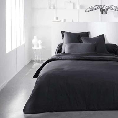 Vandaag essentiële duytte cover - 220 x 240 cm - 2 personen - 100% une katoen - houtskool