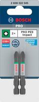 Bosch Accessoires pro pozidriv slagschroefbit | pz3 | 55 mm | 2 stuks - 2608522545