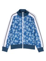 Palm Angels Kids sweat zippé à motif ourson - Bleu