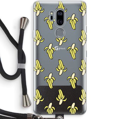 Bananas: LG G7 Thinq Transparant Hoesje met koord