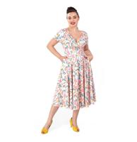 Collectif Maria Floral Whimsy Swing Dress -S | 50% korting