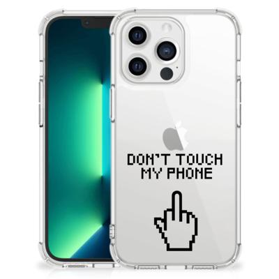 iPhone 13 Pro Max Anti Shock Case Finger Don't Touch My Phone iPhone 13 Pro Max Anti Shock Case Finger Don't Touch My Phone