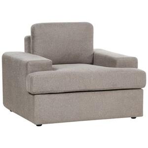 Beliani - ALLA - Fauteuil - Taupe - Polyester