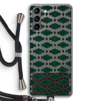 Moroccan tiles: Samsung Galaxy S21 Transparant Hoesje met koord