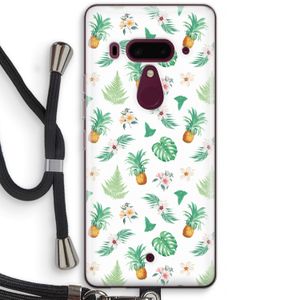 Ananas bladeren: HTC U12+ Transparant Hoesje met koord
