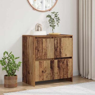 Dressoir met de deur Oud hout 70 x 41 x 75 cm Bewerkt hout