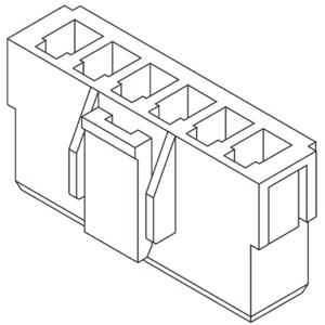 Molex 351560300 Male behuizing (kabel) Totaal aantal polen: 3 Rastermaat: 3.96 mm Inhoud: 1 stuk(s) Bulk