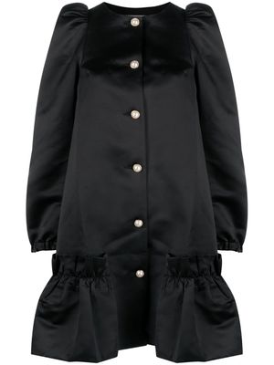 Sleeper robe Mystery Puff à boutonnière - Noir