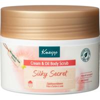 Kneipp Silky secret cream & oil body scrub zijdeboombloem 200 Milliliter