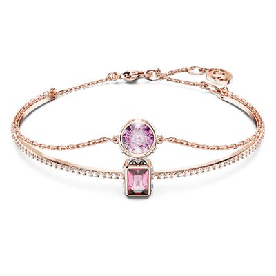 Swarovski 5668243 Armband Stilla rosekleurig-roze-paars 16,5-19 cm