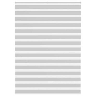 VidaXL Zebra rolgordijn 165x200 cm stofbreedte 160,9 cm lichtgrijs