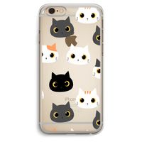 Katten: iPhone 6 Plus / 6S Plus Transparant Hoesje Katten: iPhone 6 Plus / 6S Plus Transparant Hoesje