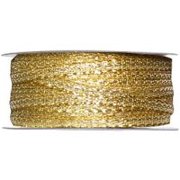 1x Hobby/decoratie metallic gouden sierlinten 3 mm x 25 meter 1x Hobby/decoratie metallic gouden sierlinten 3 mm x 25 meter